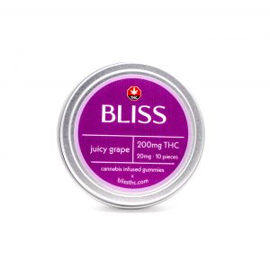 Bliss Edibles 200mg THC Juicy Grape