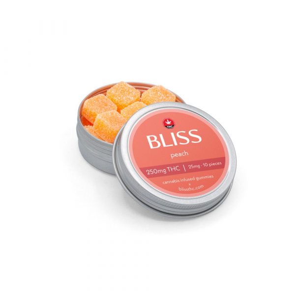 Bliss edibles 250mg THC Peach