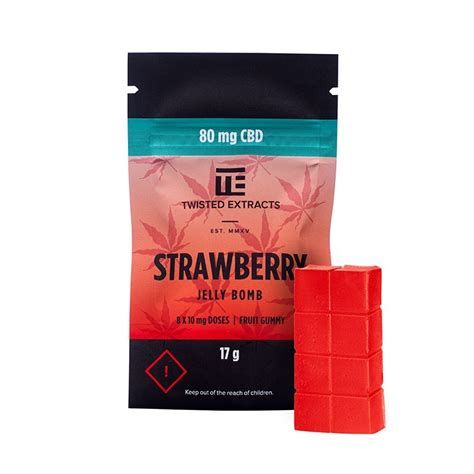 Twisted Extracts Strawberry CBD Jelly Bomb