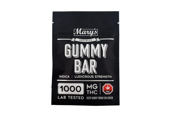 mary gummy bar 1000mg indica