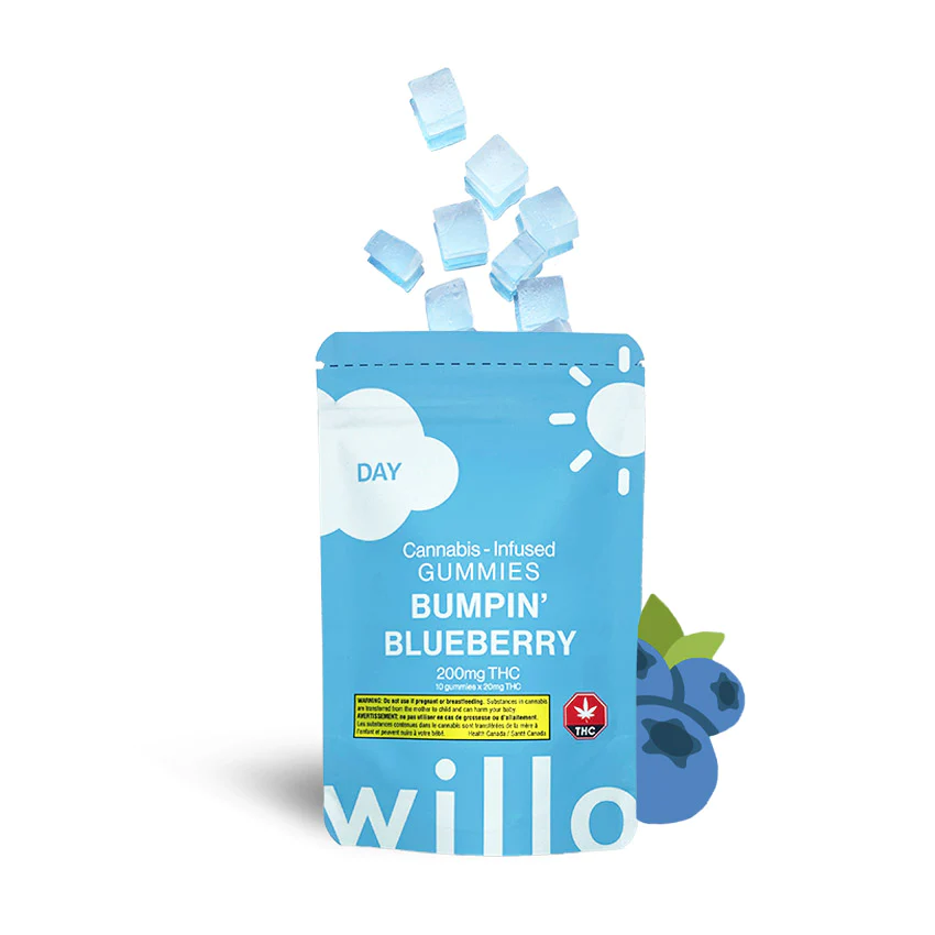 Willo 200mg THC Bumpin' Blueberry (Day) Gummies