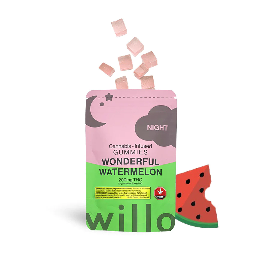 Willo 200mg THC Wonderful Watermelon (Night) Gummies
