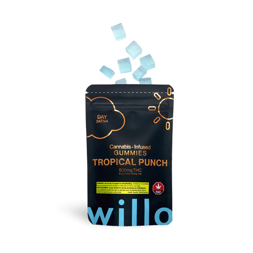 Willo 500mg THC Tropical Punch (Day) Gummies