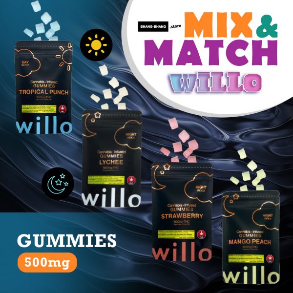 Willo 500mg Gummies Mix & Match Day/Night (4 units)