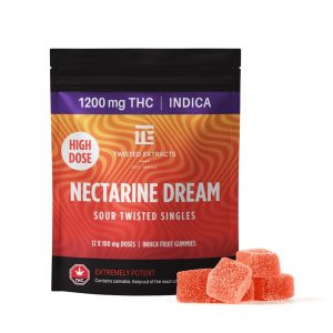 bhang-bhang Twisted Extract Nectarine Dream Sour Twisted Singles - 1200mg THC Indica