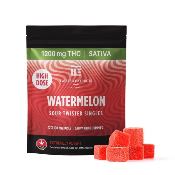 bhang-bhang Twisted Extract Watermelon Sour Twisted Singles - 1200mg THC Sativa